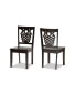 Фото #1 товара Gervais Modern and Contemporary Transitional 2-Piece Finished Wood Dining Chair Set