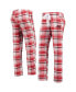 ფოტო #1 პროდუქტის Women's Red, Black Tampa Bay Buccaneers Accolade Flannel Pants