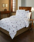 Фото #1 товара Snowdrop Print Luxury Size Cotton Flannel Duvet Cover Set, Full/Queen