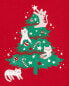 Kid Christmas Tree Long-Sleeves Graphic Tee S