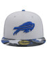 ფოტო #4 პროდუქტის Men's Gray Buffalo Bills Active Camo 59FIFTY Fitted Hat