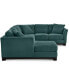 Фото #7 товара Elliot II 138" Fabric 3-Piece Chaise Sleeper Sectional, Created for Macy's