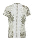ფოტო #2 პროდუქტის Women's 100% Cotton Short Sleeve Multi-Print Tie-Neck T-Shirt