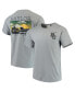 Фото #1 товара Men's Gray Baylor Bears Team Comfort Colors Campus Scenery T-shirt