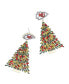 ფოტო #1 პროდუქტის Women's Kansas City Chiefs Christmas Tree Dangling Earrings