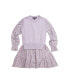 ფოტო #1 პროდუქტის Big Girls TRINA FW23 HEARTS FINE YARN AND PRINTED JERSEY DRESS