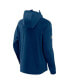 ფოტო #2 პროდუქტის Men's Heather Deep Sea Blue Seattle Kraken Authentic Pro Road Tech Full-Zip Hoodie Jacket