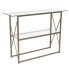 Фото #2 товара Mar Vista Collection Glass Console Table With Matte Gold Frame