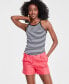 Фото #1 товара Women's Knit Strappy Scoop-Neck Tank Top, Created for Macy's
