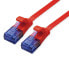 ROTRONIC-SECOMP UTP Patchkabel Kat6a/Kl.EA flach rot 1.5m - Cable - Network