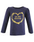 ფოტო #6 პროდუქტის Baby Girls Long Sleeve T-Shirts, Be Kind