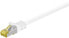 Wentronic RJ45 Patch Cord CAT 6A S/FTP (PiMF) - 500 MHz - with CAT 7 Raw Cable - white - 3m - 3 m - Cat7 - S/FTP (S-STP) - RJ-45 - RJ-45
