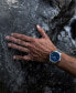 Фото #8 товара Наручные часы American Exchange Men's Quartz Movement Black Silicone Strap Analog Watch, 50mm