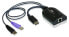 Фото #2 товара ATEN USB - DisplayPort to Cat5e/6 KVM Adapter Cable (CPU Module) - USB - USB 2.0 - Black - 56 mm - 91 mm - 21 mm