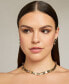 ფოტო #2 პროდუქტის Gold-Tone Double Stone Clip-On Drop Earrings