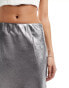 Фото #10 товара Y.A.S high waisted maxi skirt in grey metallic