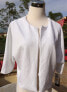 Фото #2 товара Alfani Women's Open Front Scuba Blazer Jacket Bright White Size M