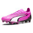 Фото #2 товара Puma Ultra Ultimate Firm GroundArtificial Ground Soccer Cleats Mens Pink Sneaker