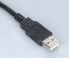 Akasa 0.4m USB (A) - 0.4 m - USB A - Black