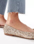 Фото #2 товара ASOS DESIGN Wide Fit Virtue d'orsay pointed ballet flats in glitter