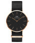 ფოტო #1 პროდუქტის Men's Classic Cornwall Black Polyester Watch 40mm