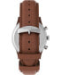 ფოტო #3 პროდუქტის Men's Waterbury Traditional Chrono Tan Leather Strap Watch 42mm