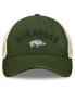 Men's Hunter Green Arkansas Razorbacks OHT Military Appreciation Glory Trucker Adjustable Hat - фото #2