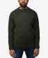 Фото #1 товара Men's Ribbed Mock Neck Quarter-Zip Sweater