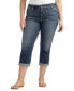 ფოტო #2 პროდუქტის Plus Size Suki Mid Rise Curvy Fit Capri Jean