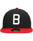 ფოტო #3 პროდუქტის Men's Black Birmingham Barons Alternate Logo 2 Authentic Collection 59Fifty Fitted Hat