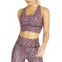 Фото #1 товара Puma Mid Impact Forever Luxe Ellavate Graphic Sports Bra Womens Multi Casual 520