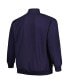 Фото #2 товара Куртка Profile мужская Темно-синяя Denver Broncos Big and Tall Fleece Quarter-Zip