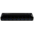 Фото #4 товара StarTech.com 10-Port USB 3.0 Hub with Charge and Sync Ports - 2 x 1.5A Ports - USB 3.2 Gen 1 (3.1 Gen 1) Type-B - USB 3.2 Gen 1 (3.1 Gen 1) Type-A - 5000 Mbit/s - Black - Plastic - Status