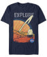 Фото #1 товара NASA Men's Distorted Explore Space Logo Short Sleeve T-Shirt