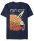 NASA Men's Distorted Explore Space Logo Short Sleeve T-Shirt Синий, XL - фото #1