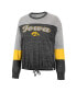 ფოტო #3 პროდუქტის Women's Black Iowa Hawkeyes Joanna Tie Front Long Sleeve T-shirt