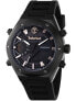 Фото #1 товара Наручные часы Gevril Women's Gandria Black Leather Watch 36mm.