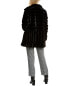 Kenneth Cole Mixed Grooved Coat Women's Black S - фото #2