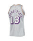 Фото #4 товара Men's Wilt Chamberlain Silver Los Angeles Lakers 75th Anniversary 1971-72 Hardwood Classics Swingman Jersey