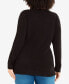 Фото #2 товара Plus Size V-neck Sweater