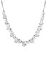 Фото #1 товара Arabella cubic Zirconia 16" Collar Necklace in Sterling Silver