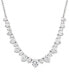 Фото #1 товара Cubic Zirconia 16" Collar Necklace in Sterling Silver