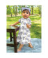 ფოტო #3 პროდუქტის Baby Girls Cotton Short-Sleeve Dresses 2pk, Pink Safari