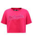 Фото #3 товара Women's Pink Los Angeles Dodgers Triple Pink Boxy Cropped T-Shirt