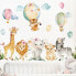 Aquarell Safari Ballon Tiere Set