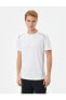 Фото #20 товара 4sam10036nk 000 Beyaz Erkek Polyester Jersey Kısa Kollu T-shirt