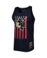 ფოტო #3 პროდუქტის Men's Navy Texas Rangers Cooperstown Collection Stars and Stripes Tank Top