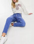 Фото #2 товара New Look waist enhance mom jeans in blue