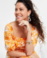 Фото #4 товара Платье миди с цветочным принтом I.N.C. International Concepts для женщин, изготовленное для Macy's