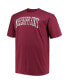 Фото #3 товара Men's Maroon Mississippi State Bulldogs Big and Tall Arch Team Logo T-shirt